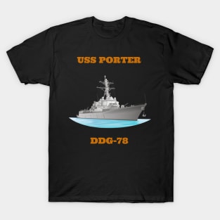 Porter DDG-78 Destroyer Ship T-Shirt